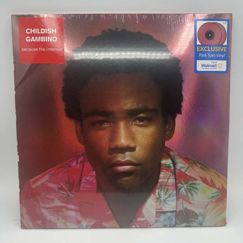 Childish Gambino Because the Internet Pink Toes 2LP Walmart Exclusive Sealed